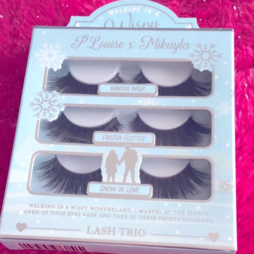 P. Louise X Mikayla Walking In A Wispy Wonderland Vol. 2 Faux Lashes New In Box